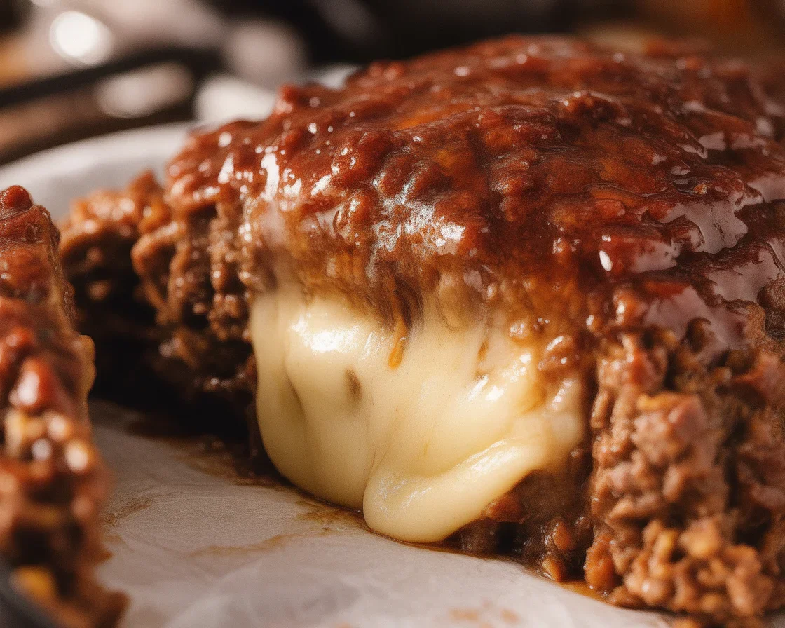 Delicious smoked meatloaf with BBQ glaze cooked to perfection on the smoker.