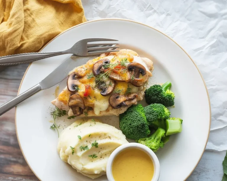Delicious homemade Alice Springs Chicken with honey mustard, bacon, and cheese