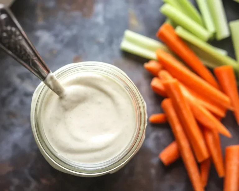 Delicious homemade dairy free ranch dressing made with fresh herbs