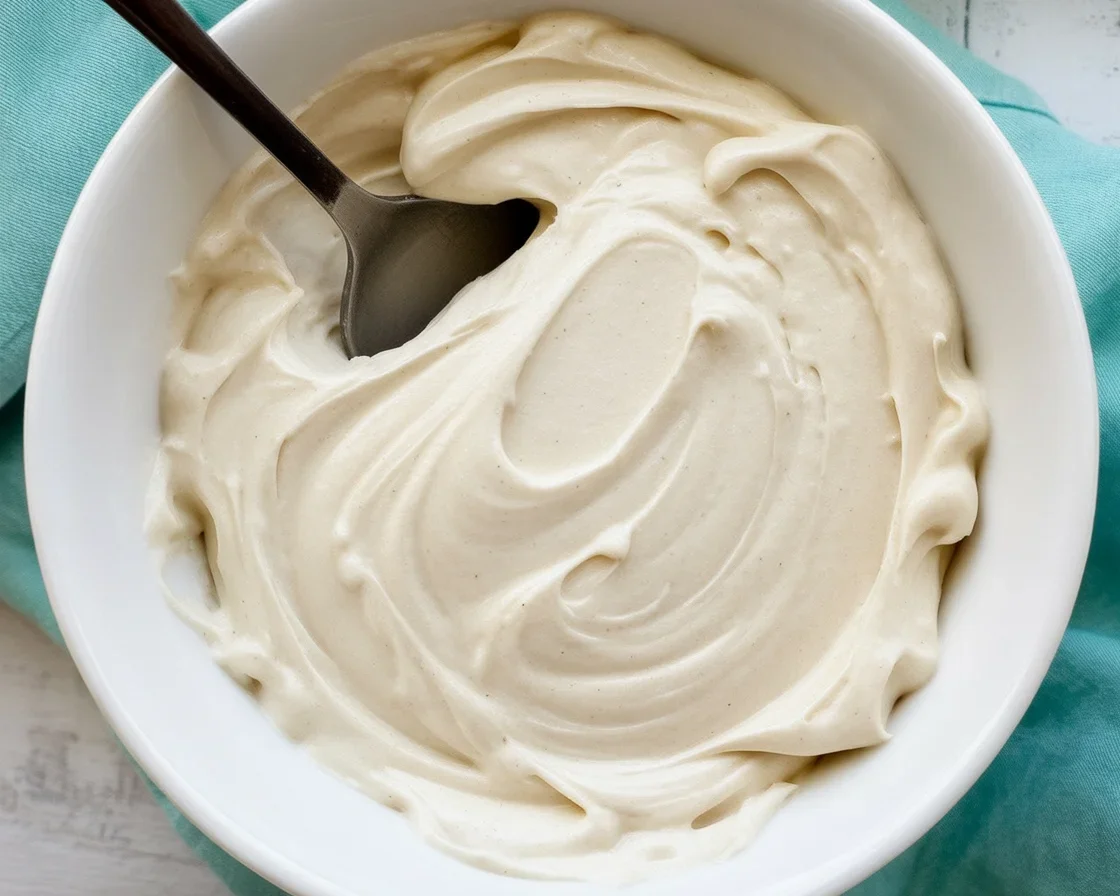 Dairy free icing recipe with vegan butter and powdered sugar for cakes and cupcakes