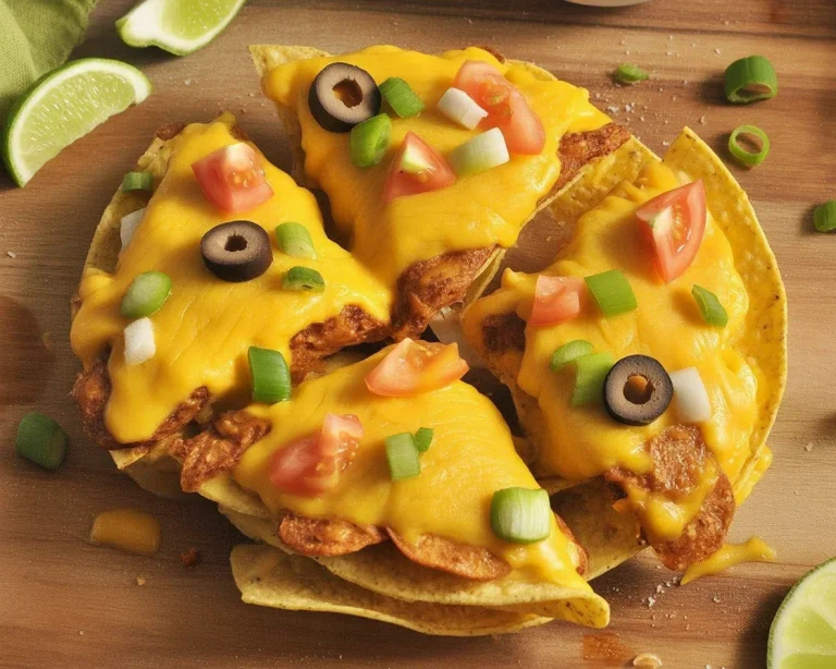 Delicious homemade Mexican pizza layered with seasoned beef, beans, and cheese.