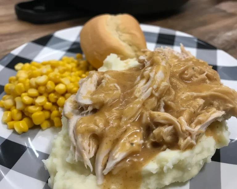Tender chicken smothered in rich gravy, perfect for a comforting meal.